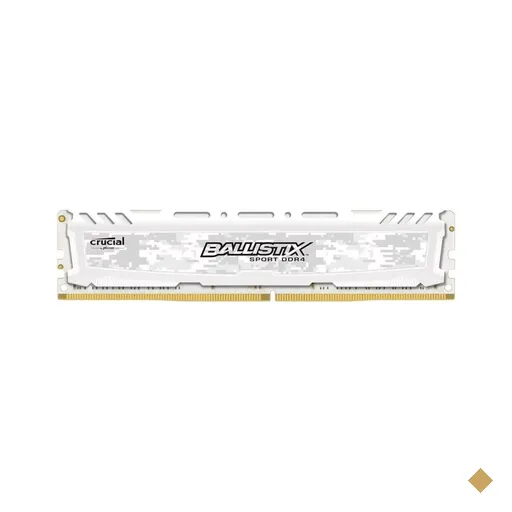 Memória Crucial Ballistix Sport LT White 16GB DDR4 2400MHz PC4-19200