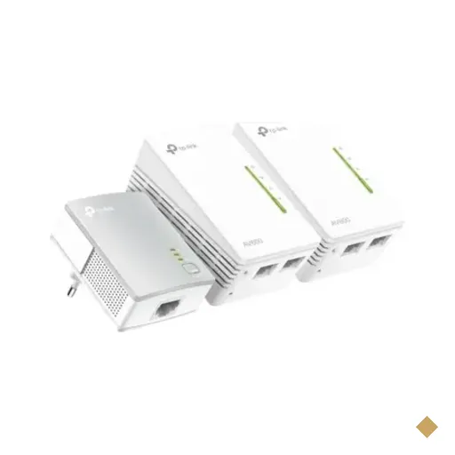 Roteador Tp-link Tl-wpa4220t Kit Powerline Av600 2 Ethernet 300mbps 3 Unidades…