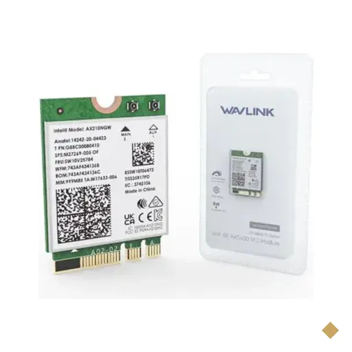 Wavlink Adaptador Rede Wifi 6e Ax5400 M.2 Tri-band Wireless