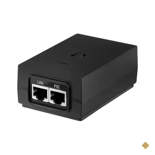 Fonte Poe Ubiquiti Poe-48-24w-g-br Injector 48vdc 0.5a Gigabit Preto Bivolt