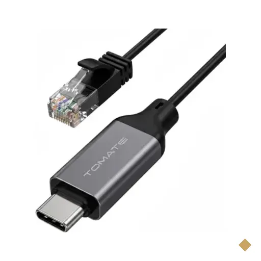 Cabo Adaptador De Rede Usb-c Para Rj45 Gigabit 1000 Mbps