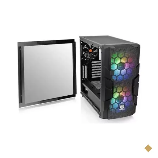 Gabinete Thermaltake Commander C33 Tempered Glass ARGB Edition Black 
