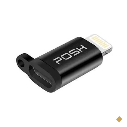 Adaptador Conversor Lightning Micro Usb Com Chaveiro Carrega E Transfere Dados…