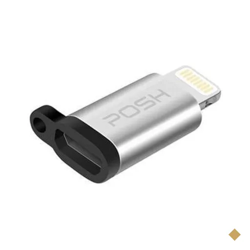Adaptador Conversor Lightning Micro Usb Com Chaveiro Carrega E Transfere Dados…