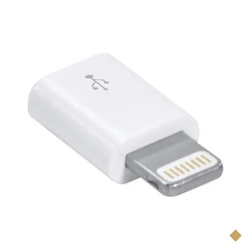 Adaptador Micro Usb, Fêmea X Lightning Macho, 5 Unidades.