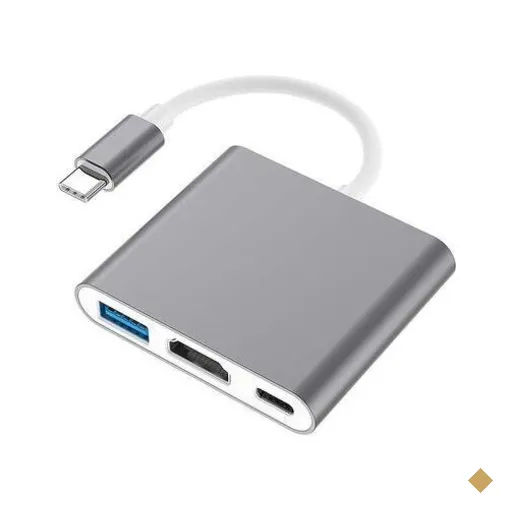 Adaptador USB Ponto Do Nerd, Tipo C, Para HDMI 4k USB 3.0 Pd Compatível Com…
