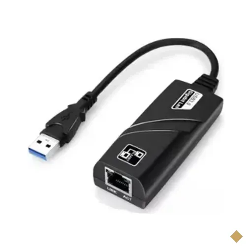 Adaptador Md9, Usb 3.0, Ethernet, Rj-45 10/100/1000mbps, Gigabit Cabo - 7674