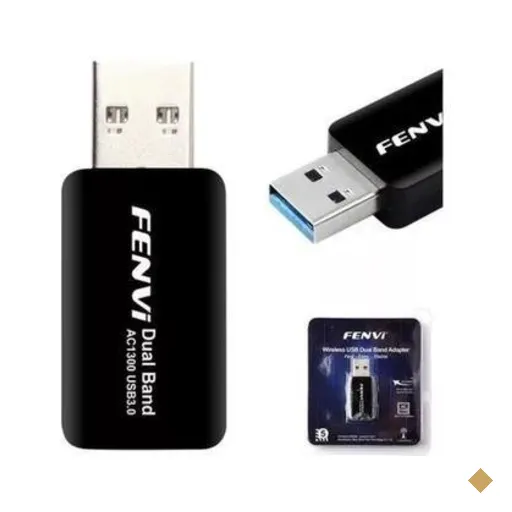 Adaptador WiFi, USB, Fenvi banda dupla, 1300mbps