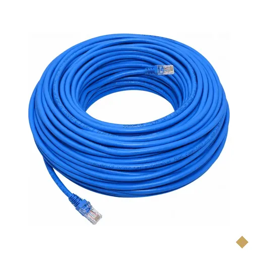 Cabo de Rede Patch Cord CAT6 U/UTP RJ45 10m Azul - Pluscable PC