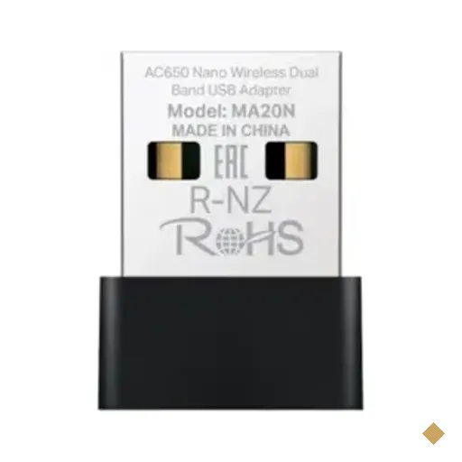 Adaptador Usb Mercusys Ma20n Dual Band Ac650 Nano
