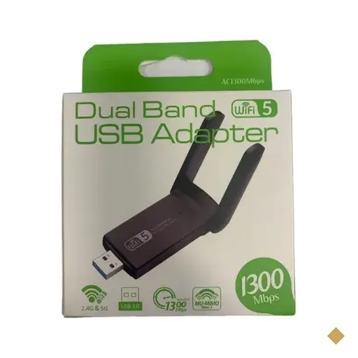 Adaptador Usb Wireless Oem Dual Band 1300mbps 2,4 / 5,0 Ghz