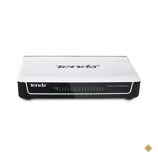 Switch Tenda 16-Portas De Mesa 10/100Mbps - S16