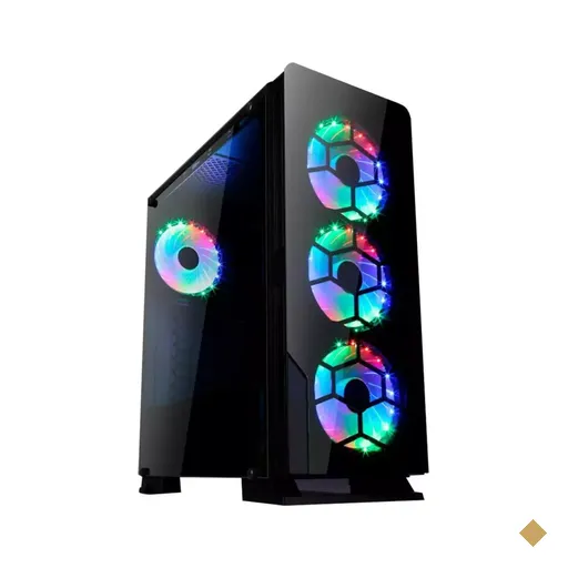 Gabinete Gamer Liketec Diamond RGB, Vidro Temperado, com 3 Fans RGB