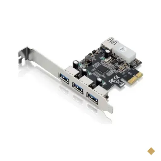 Placa PCI Express USB 3.0 com 3 Portas Frontais + 1 Porta Traseira Multi - GA130