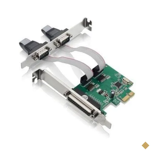 Placa Pci Express X1 2 Seriais 1, Paralela, Low Profile, Feasso - Jpp-04