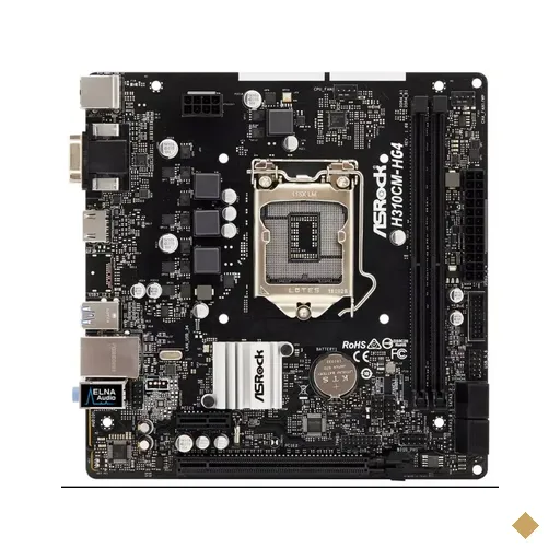 Placa Mãe ASRock H310CM-HG4 (Intel H310/LGA 1151/DDR4/USB 3.2)