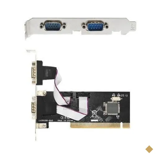Placa Pci Com 2 Portas Seriais Rs232 Feasso Jpss-01 Com Perfil Baixo Slim