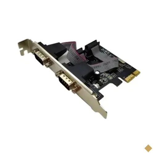 Placa De Rede Gv Brasil Pci-express, 2 Seriais ,Db9, Macho