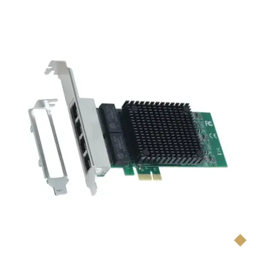 Placa De Rede Gigabit 4 Portas PCyes Chipset Intel PCi-e