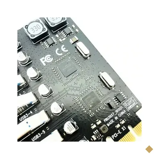 Placa PCi Express 7 Portas Usbs 3.0 Par Computador Fixlegion