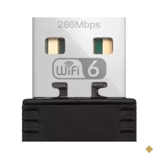 Mini Adaptador Wifi 6 2.4 Ghz Ax286 Wireless Usb 286 Mbps