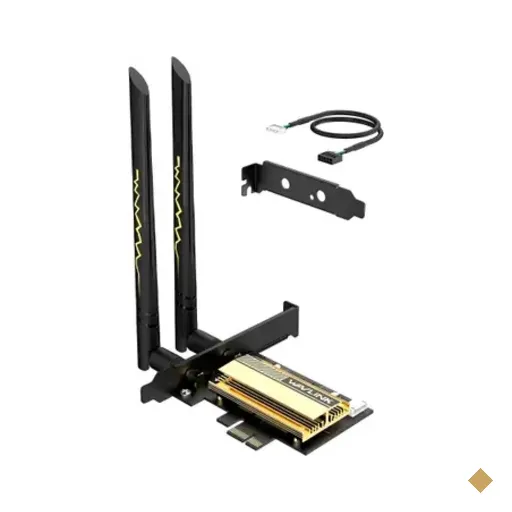 Placa de Rede Wi-Fi 6E Tri-Band AX5400 Wavlink Bluetooth 5.3