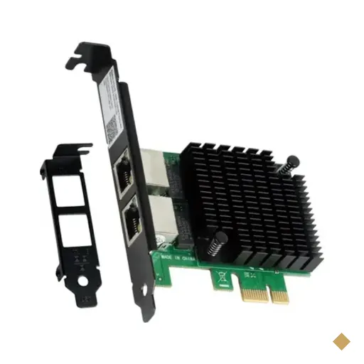 Placa De Rede Gigabit Dual Port Rj45 PCi-e X1 PCyes Lc1000-2p