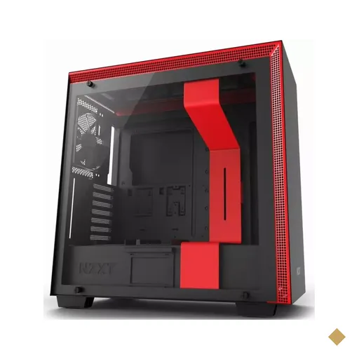 Gabinete NZXT H700, Mid Tower, Lateral em Vidro, Preto e Vermelho