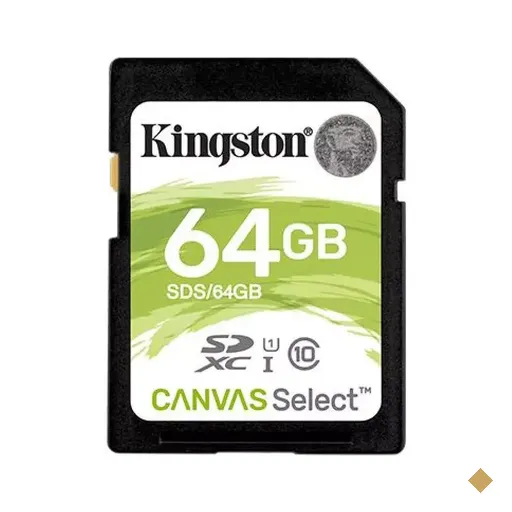 Cartão Kingston 64GB Canvas Select SDXC (Classe 10) UHS-I Classe 1 (U1)…