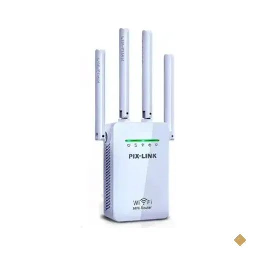 Repetidor de Sinal Wifi 2800m 4 Antenas Amplificador De Sinal