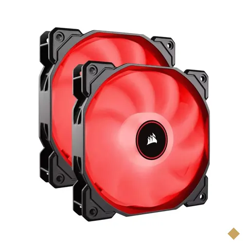 Fan Cooler Corsair 140mm Air Series AF140 LED Vermelho - Dual Pack 