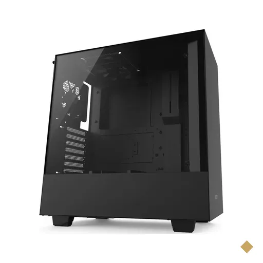 Gabinete NZXT H500 Matte Black Tempered Glass Compact Mid-Tower 