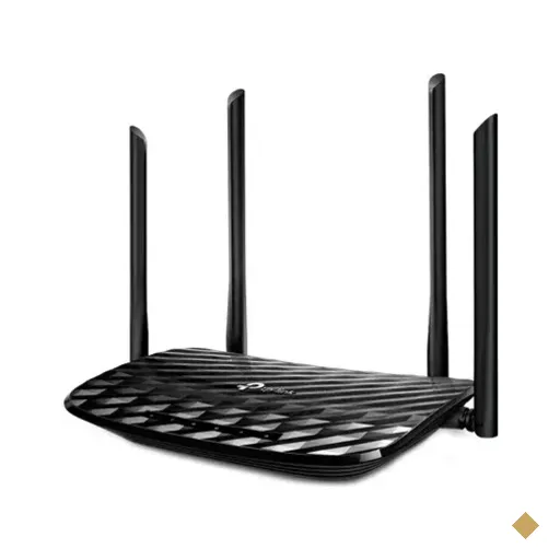 Roteador Wireless Dual Band, TP-link Archer C6 V2, AC1200, 300MB/s - Preto