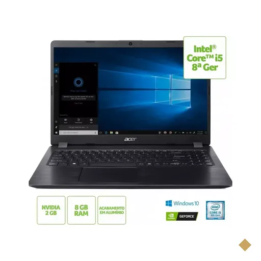 Notebook ACER A515-52G-58LZ ( Intel Core I5-8265U 1.6GHz@3.9Ghz Turbo, GeForce…
