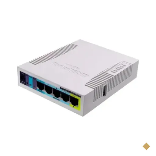 Roteador Wi-fi Mikrotik Rb951ui-2hnd - 5 Portas Lan - 1 Porta Poe - Reg.…