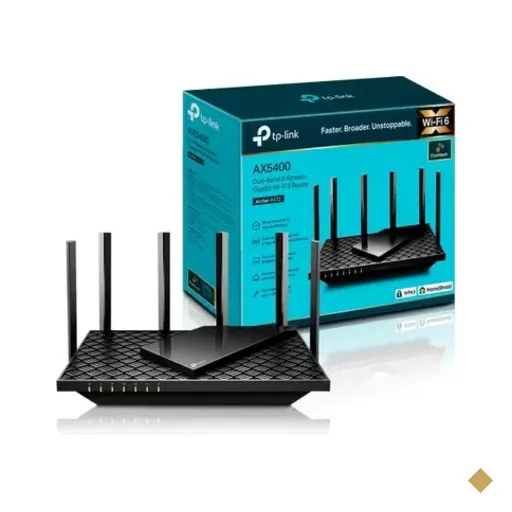 Roteador Tp-link Archer Ax72 Dual-band 2,4/5ghz Gigabit Wi-fi 6 Ax5400 Usb 3.0…