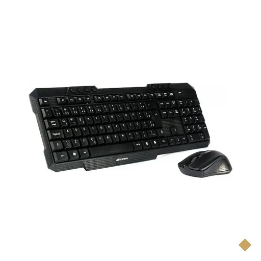 Kit Teclado e Mouse C3Tech Wireless K-W10BK