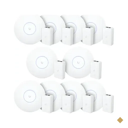 10 Roteadores Wi-fi 6 Access Point 3.0 Gbps + 10 Injetores Poe+ | 10 U6+…
