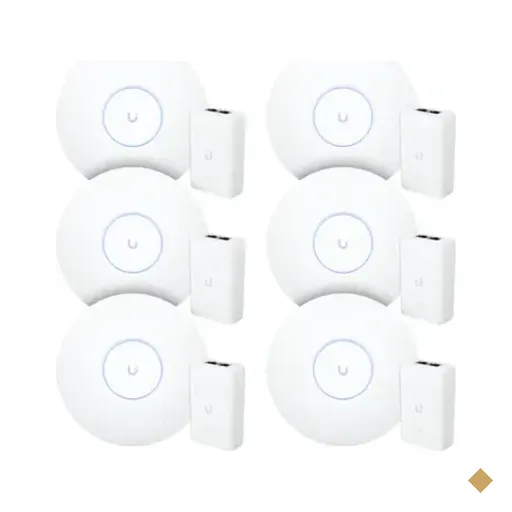 6 Roteadores Wi-fi 6 Access Point 3.0 Gbps + 6 Injetores Poe+ | 6 U6+ Ubiquiti…