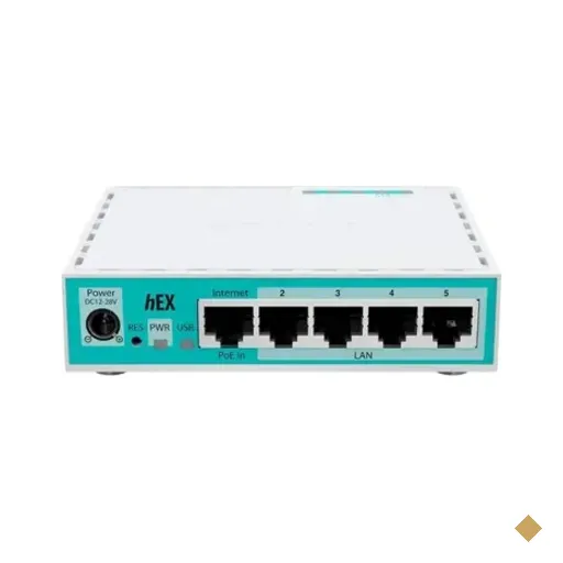 Roteador Mikrotik Routerboard E50ug Hex, 5 Portas Ethernet 10/100/1000 Mbps…