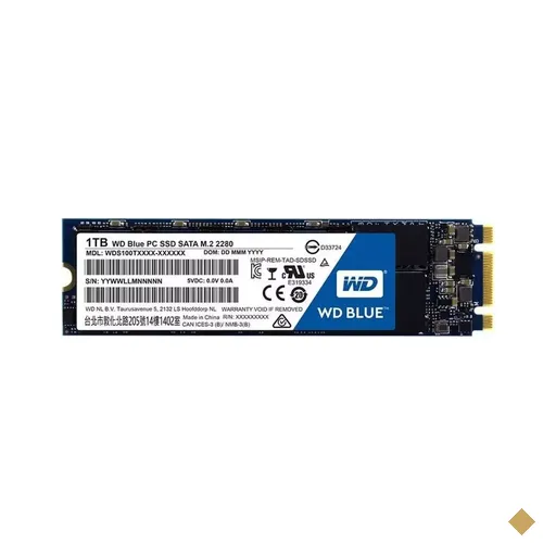 SSD Western Digital Blue 1TB M.2 2280 3D NAND WDS100T2B0B