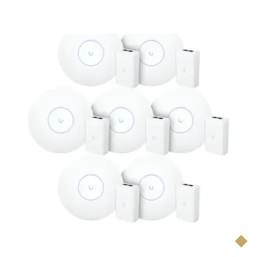 7 Roteadores Wifi 6 Access Point 5.3 Gbps + 7 Injetores Poe+ | 7 U6 Pro…