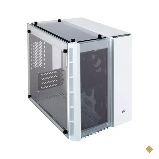 Gabinete Corsair Crystal Series 280X RGB Tempered Glass Mid-Tower White