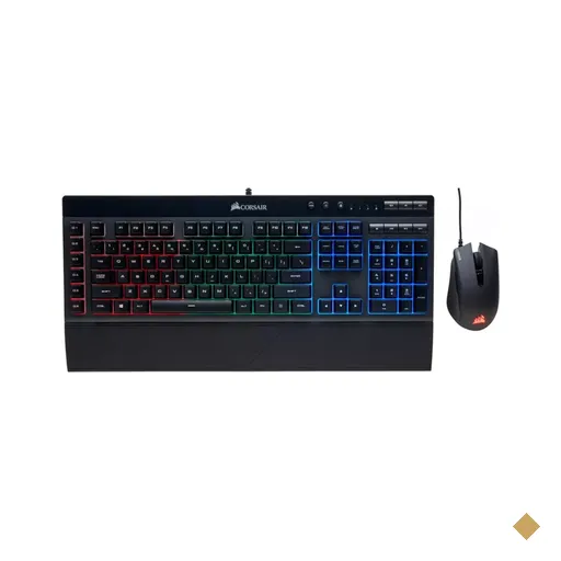 Kit Teclado e Mouse Corsair Gamer K55 RGB e Mouse HARPOON RGB USB