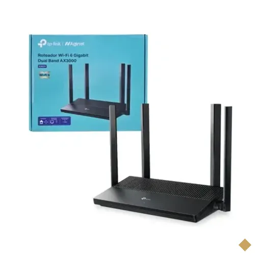Roteador Wifi 6 Gigabit Dual Band Ax3000 4 Antenas Ex521 Tp Link