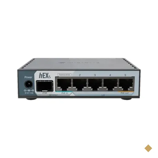 Roteador Routerboard Hex S 5 Portas Gigabit + 1 Porta Sfp 2,5gb E60iugs -…