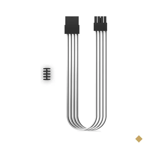 Cabo Extensor Sleeved DeepCool PCI-Express 6+2 pinos 30CM Branco