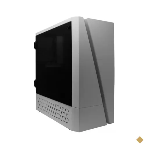 Gabinete Bluecase BG-018W White LED RGB Lateral em Acrílico - Branco