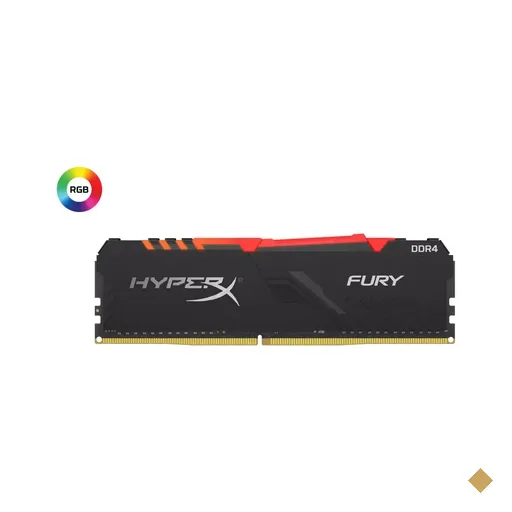 Memória HyperX Fury RGB 8GB DDR4 3000MHz PC4-24000