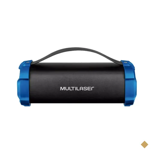 Caixa de Som Multilaser Bazooka (50W RMS) Bluetooth 4.2/USB/FM - Azul
